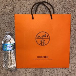 Bags | Brand New Hermes Paper Shopping Bag | Poshmark